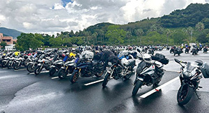 1100台以上の二輪車が参加したバイクイベント（KATANAミーティング2023）