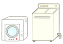 洗衣机，烘干机