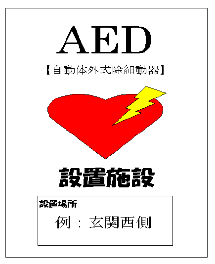 AED設置施設表示