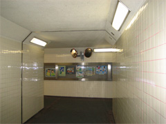 写真：地下道の照明灯の例