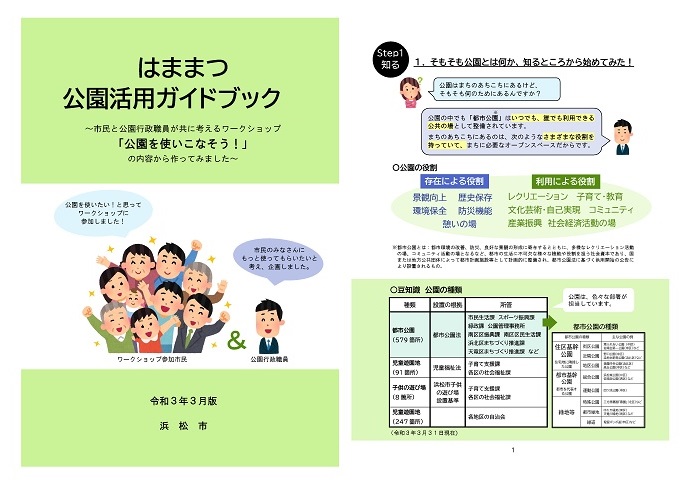 はままつ公園活用ガイドブックの表紙