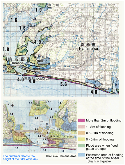 Estimated Tsunami Flood Area