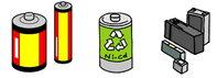 電池（いろいろな種類の電池）