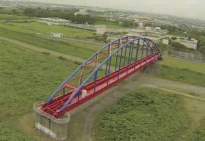 常光浄水場の水管橋