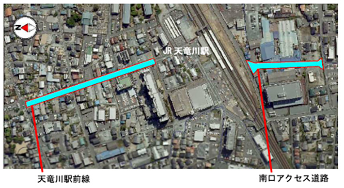 天竜川駅前線 駅南口アクセス道路