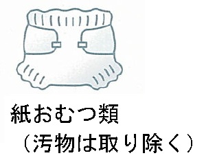 紙おむつ類（汚物は取り除く）