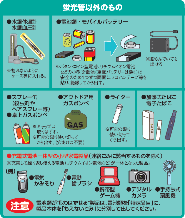蛍光管以外のもの