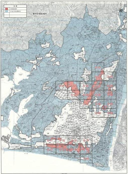 市街地縁辺集落全体図