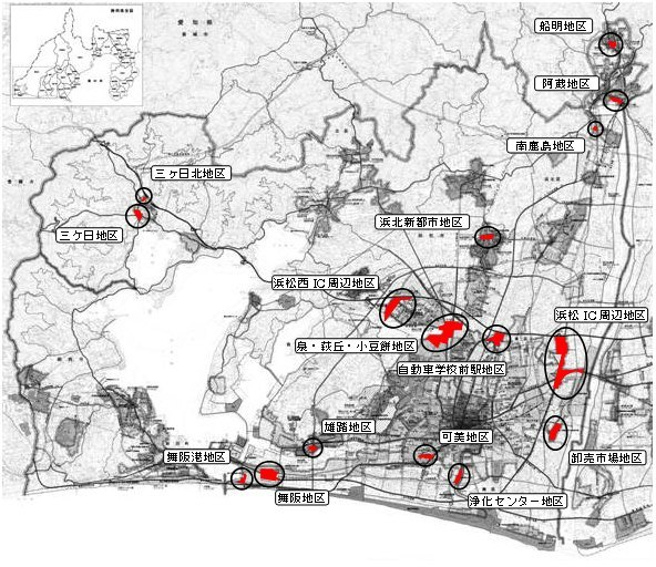 特別用途地区（大規模集客施設制限地区）の区域図