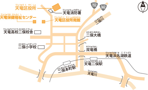 天竜区役所（所在地）