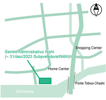 Centro Administrativo Nishi (localização)
