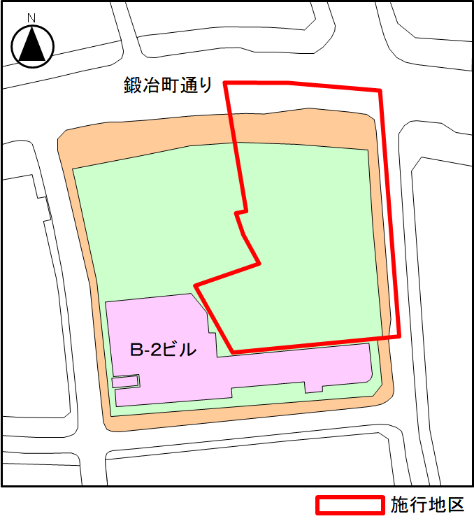 松菱通りB-3ブロック施行地区