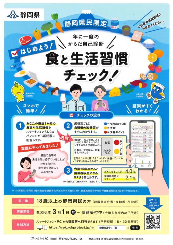 食と生活習慣チェック