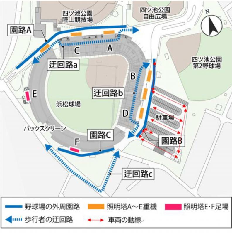 園内歩行・車両動線