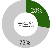 両生類割合グラフ