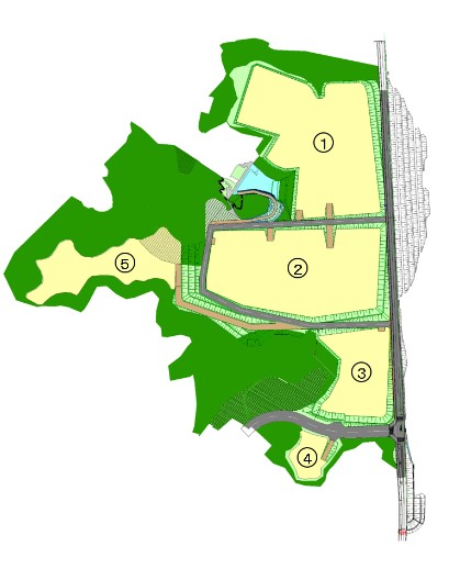 阿蔵山産業用地区画図