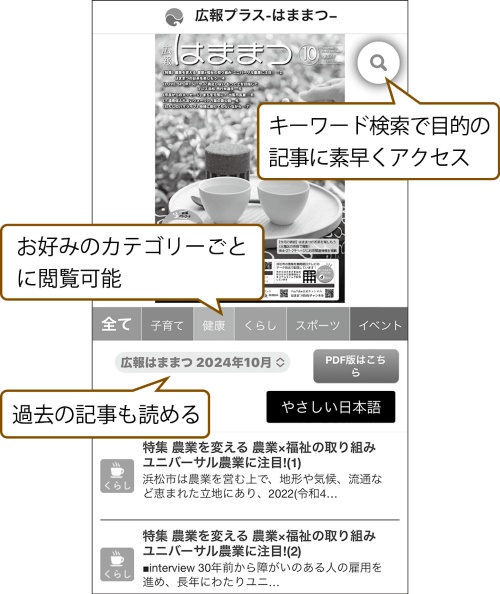 アプリ「広報プラスはままつ」
