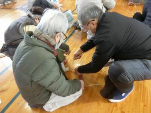 先生がお手伝い