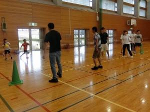 最後は大人vs子どもでドッジボール対決！