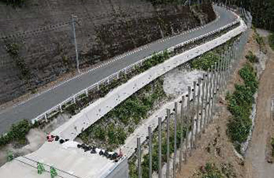 整備中の国道152号(池島・大原区間)第5工区