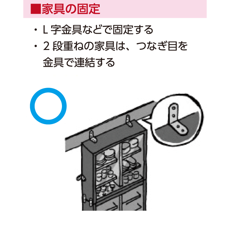 家具の固定