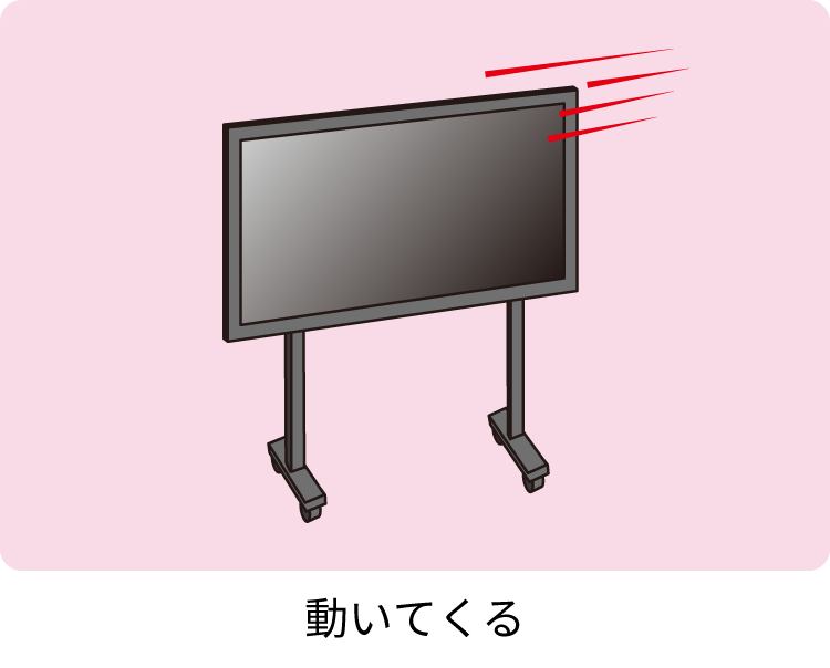 動いてくる