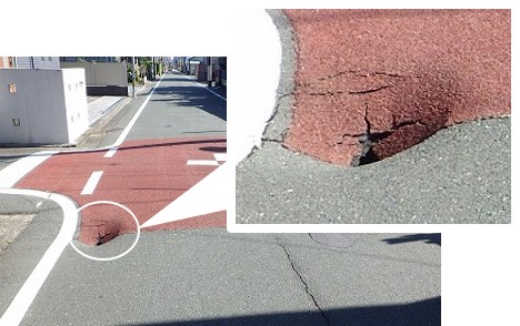 下水道管路の老朽化に起因する道路陥没