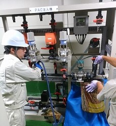 薬品注入機の修繕
