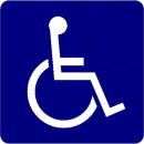 画像：身体障害者用駐車場表示
