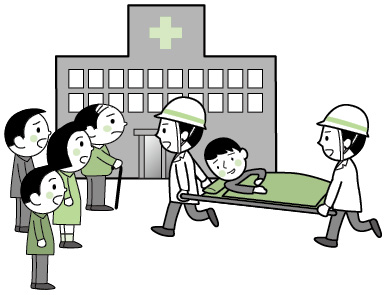 タクシーの代わりに救急車を呼ぶのは×