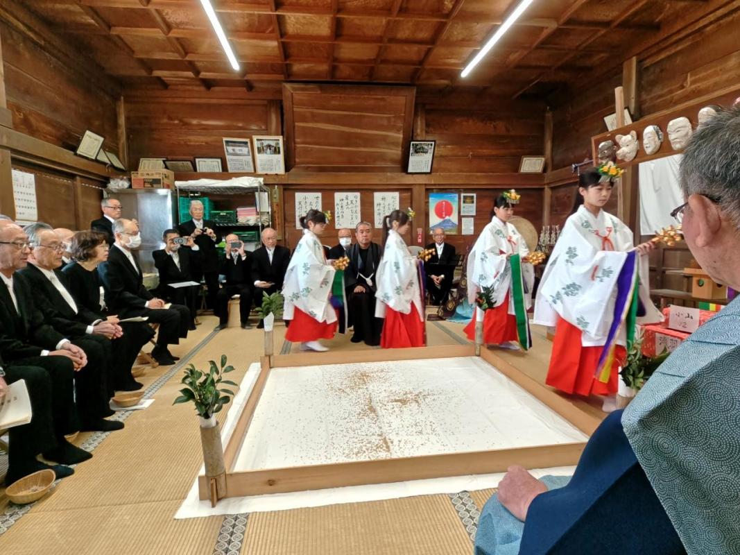 息神社田遊祭R8万歳楽