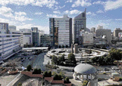 商業施設や交通結節点機能が集積するJR浜松駅北口周辺