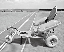 水陸両用の車いす