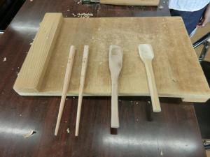 お箸とスプーンの完成です