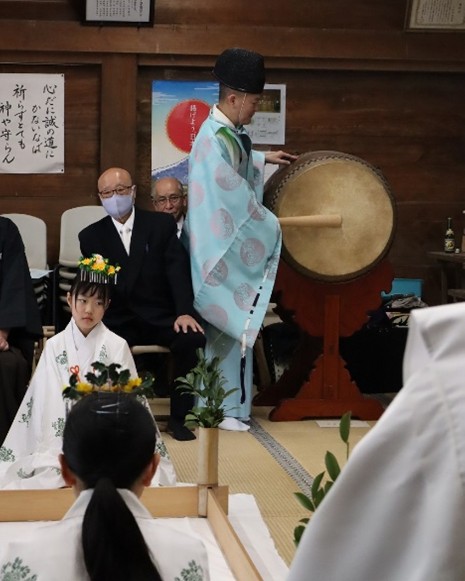 息神社田遊祭りR7開始