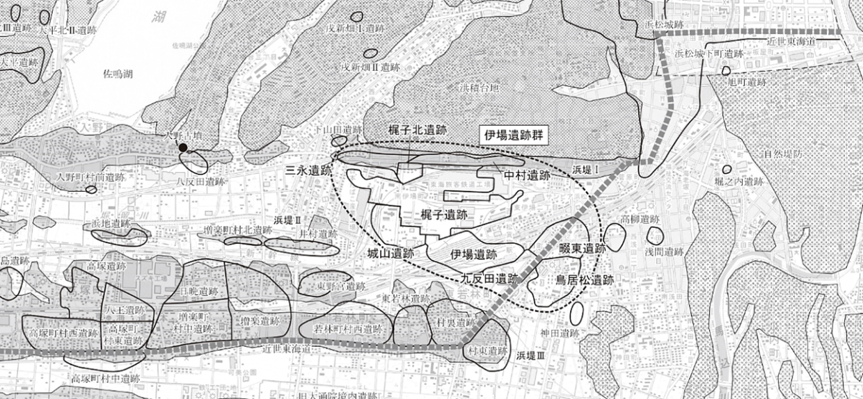 伊場遺跡群の位置