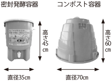 密封発酵容器 コンポスト容器