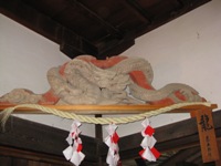 左甚五郎作の竜の彫刻