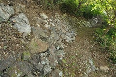 写真：鳥羽山城石垣1