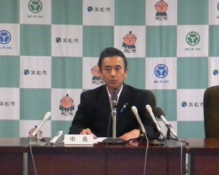 写真：10月定例記者会見の模様