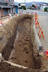 写真：村上遺跡調査状況全景