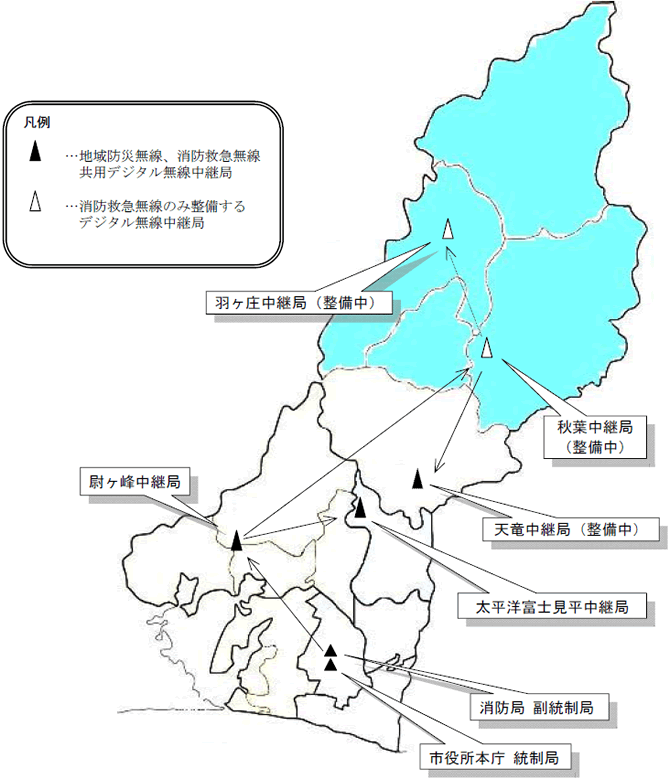 地域防災無線 全市域整備計画図