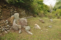 写真：本丸内の庭園遺構