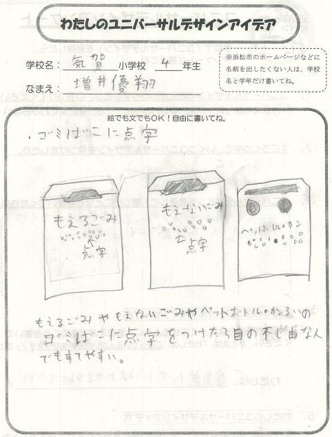 気賀小学校の生徒のアイデア