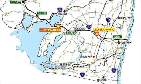 スマートインターチェンジ位置図