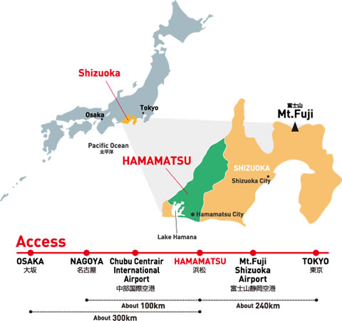 図：日本の中での位置