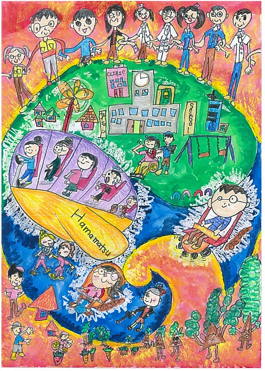 気賀小学校3年3組水島心さん「みんなが見守る浜松市」