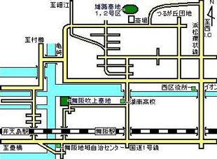 雄踏墓地・舞阪吹上墓地案内図