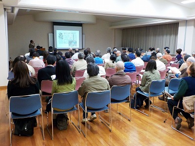 シンポジウム「発掘が語る　はままつの古代寺院」の様子