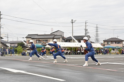 浜北区広報取材日記平成28年6月（操法大会放水）